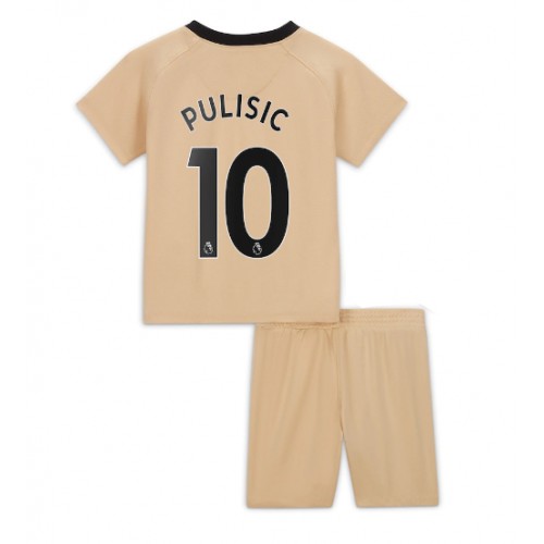 Fotbalové Dres Chelsea Christian Pulisic #10 Dětské Alternativní 2022-23 Krátký Rukáv (+ trenýrky)